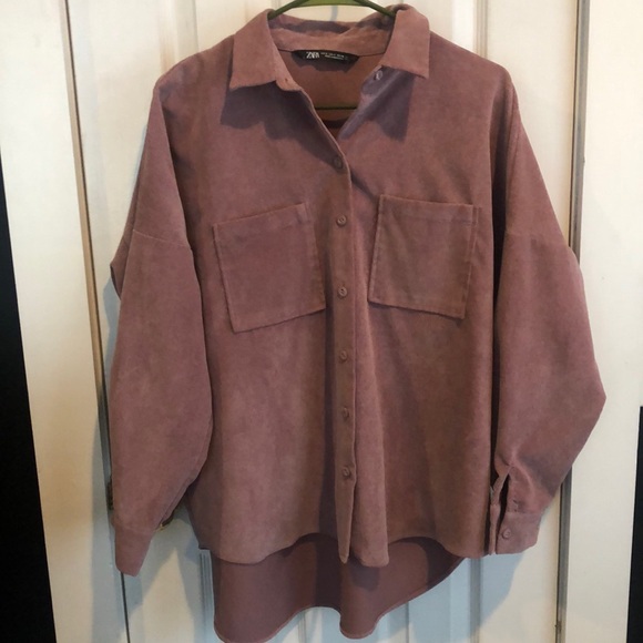 Zara oversized textured button down - Picture 1 of 4